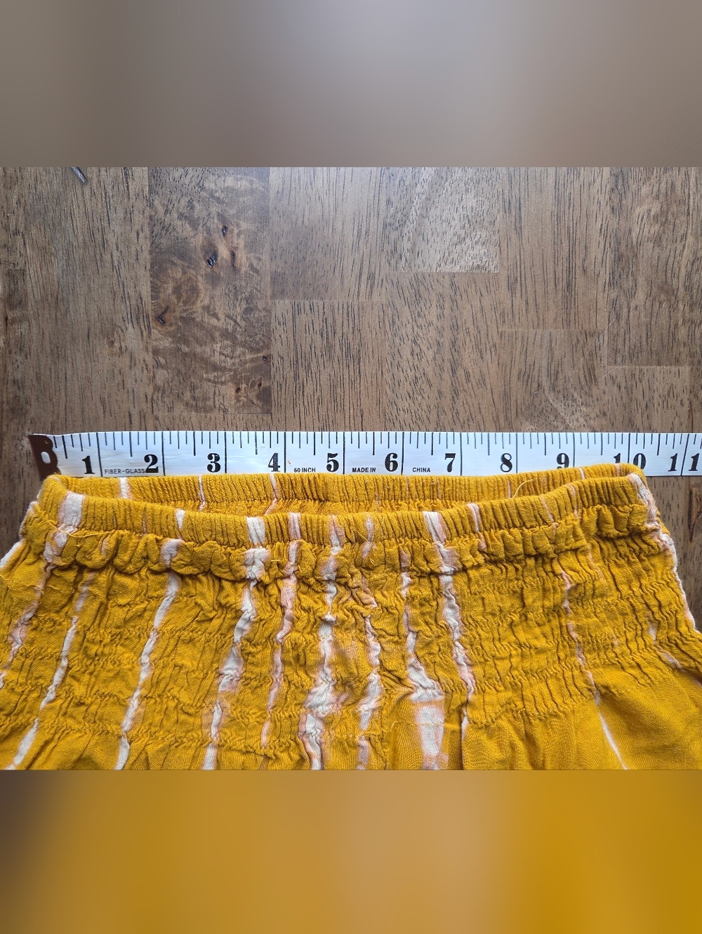 Mustard Yellow Tie-Dye Harem Pants - Picture 7 of 10